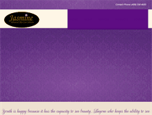 Tablet Screenshot of jasmineskincare.com